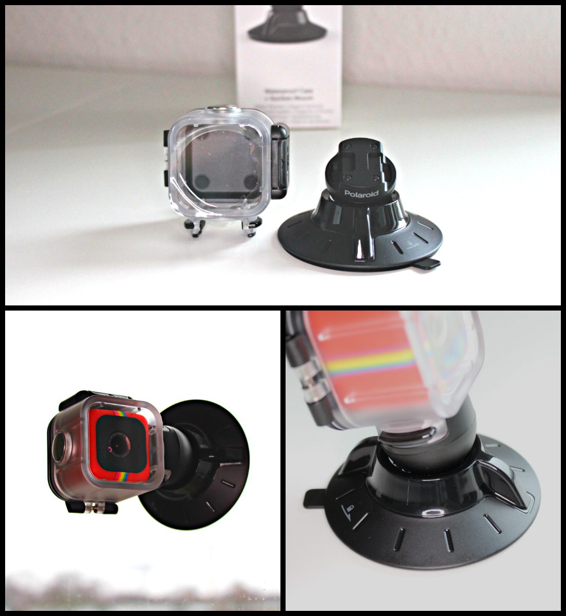 Polaroid Cube Suction Saugnapf