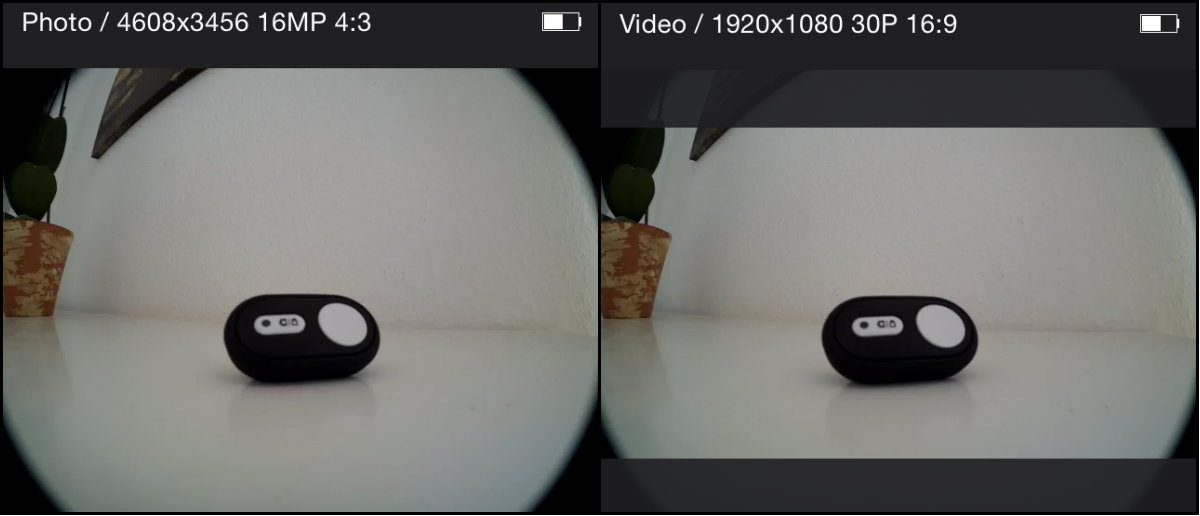 Xiaomi Yi UV Filter Corner Schatten Ecken MMonkey