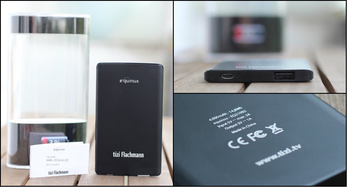 tizi Flachmann mAh Power Bank MMonkey