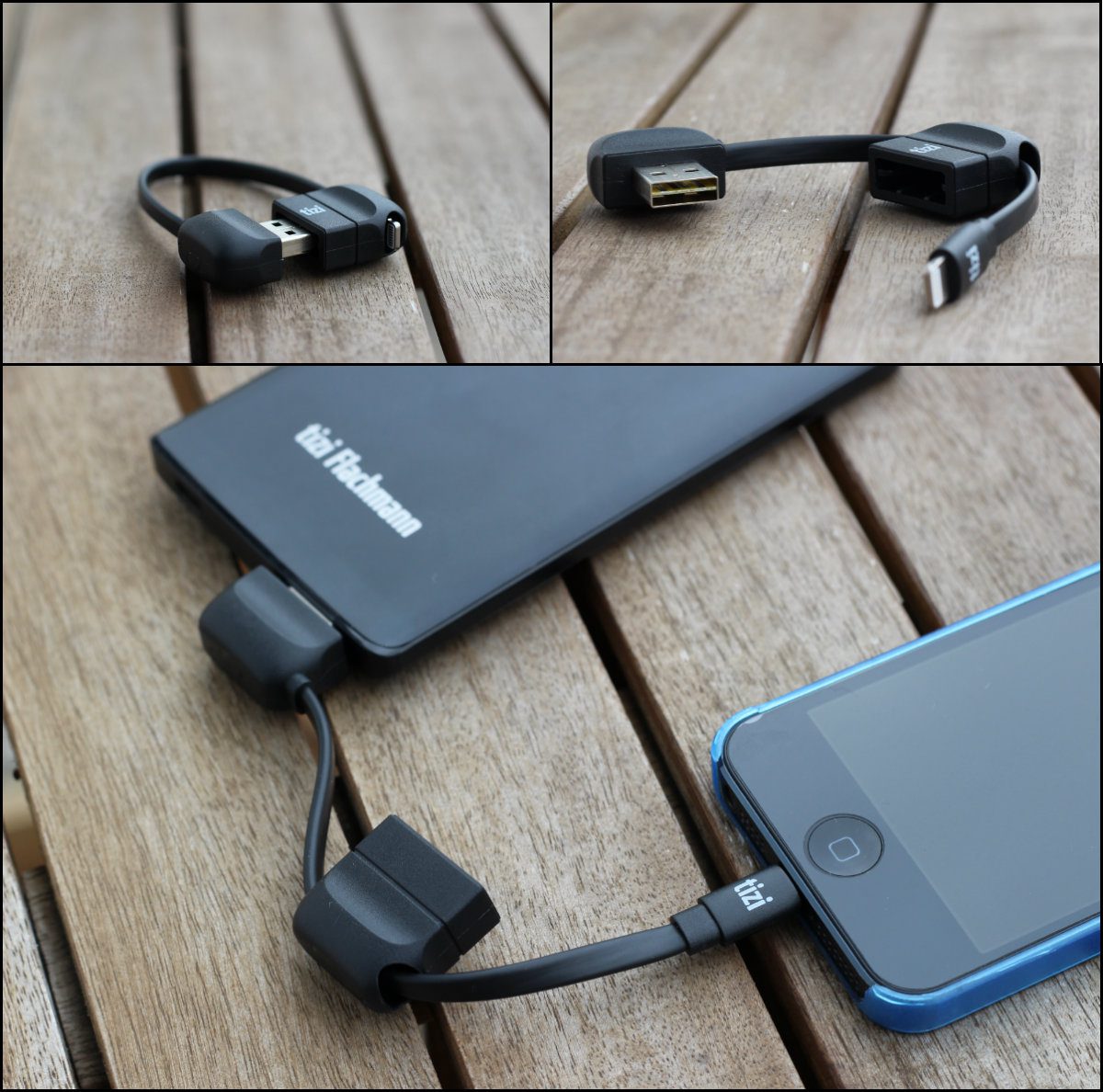tizi Schlingel Flachmann Power Bank Lightning MMonkey