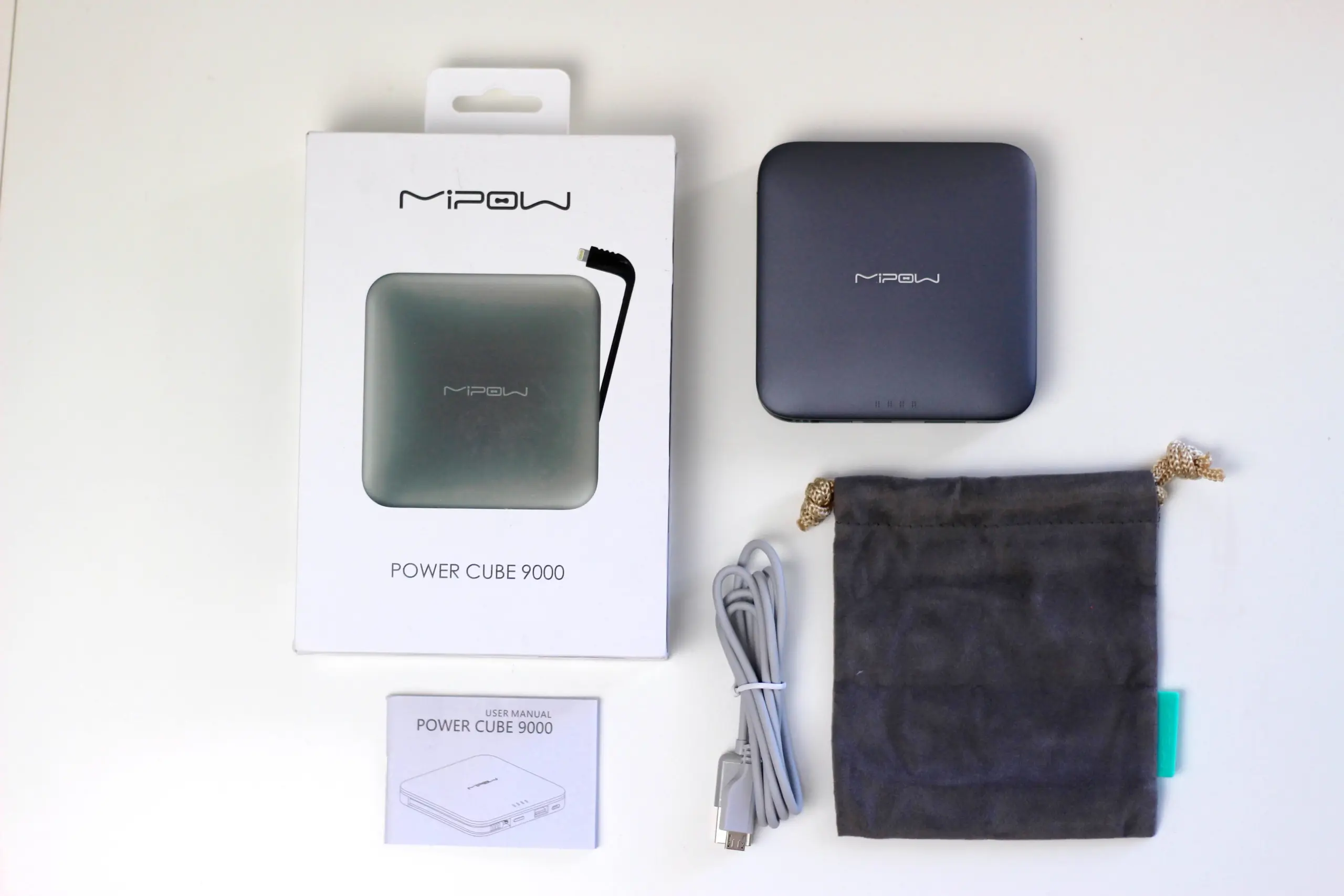 MIPOW Power Cube 9000 L Bank Akku Lightning 8 Pin Apple MFI Inhalt Zubehör MMonkey