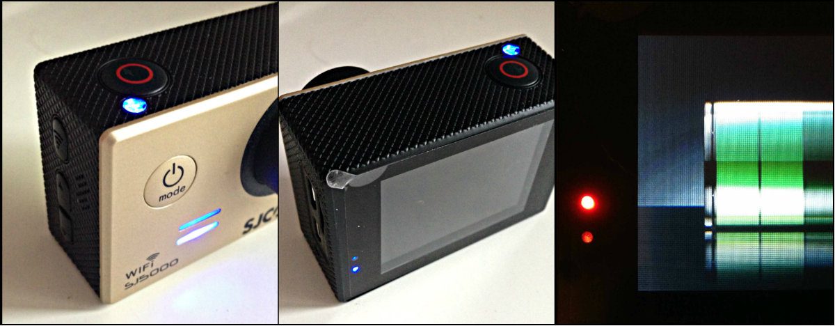 SJCAM SJ5000 WIFI Anleitung Licht 1