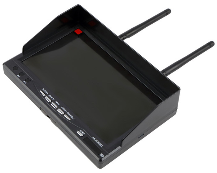 rx LCD5802 FPV Monitor 5.8G metropolitanmonkey.com
