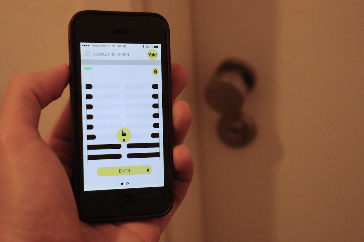 Yale ENTR eletronisches Türschloss Test App Metropolitan Monkey
