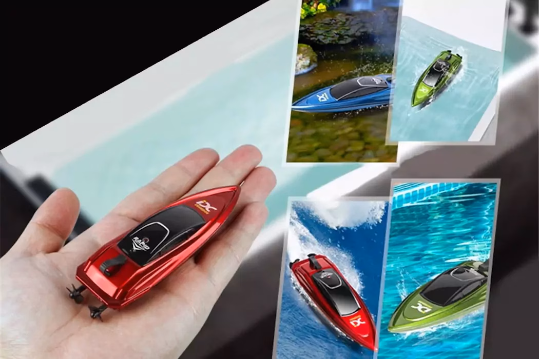 Kleinstes Mini RC Boot der Welt