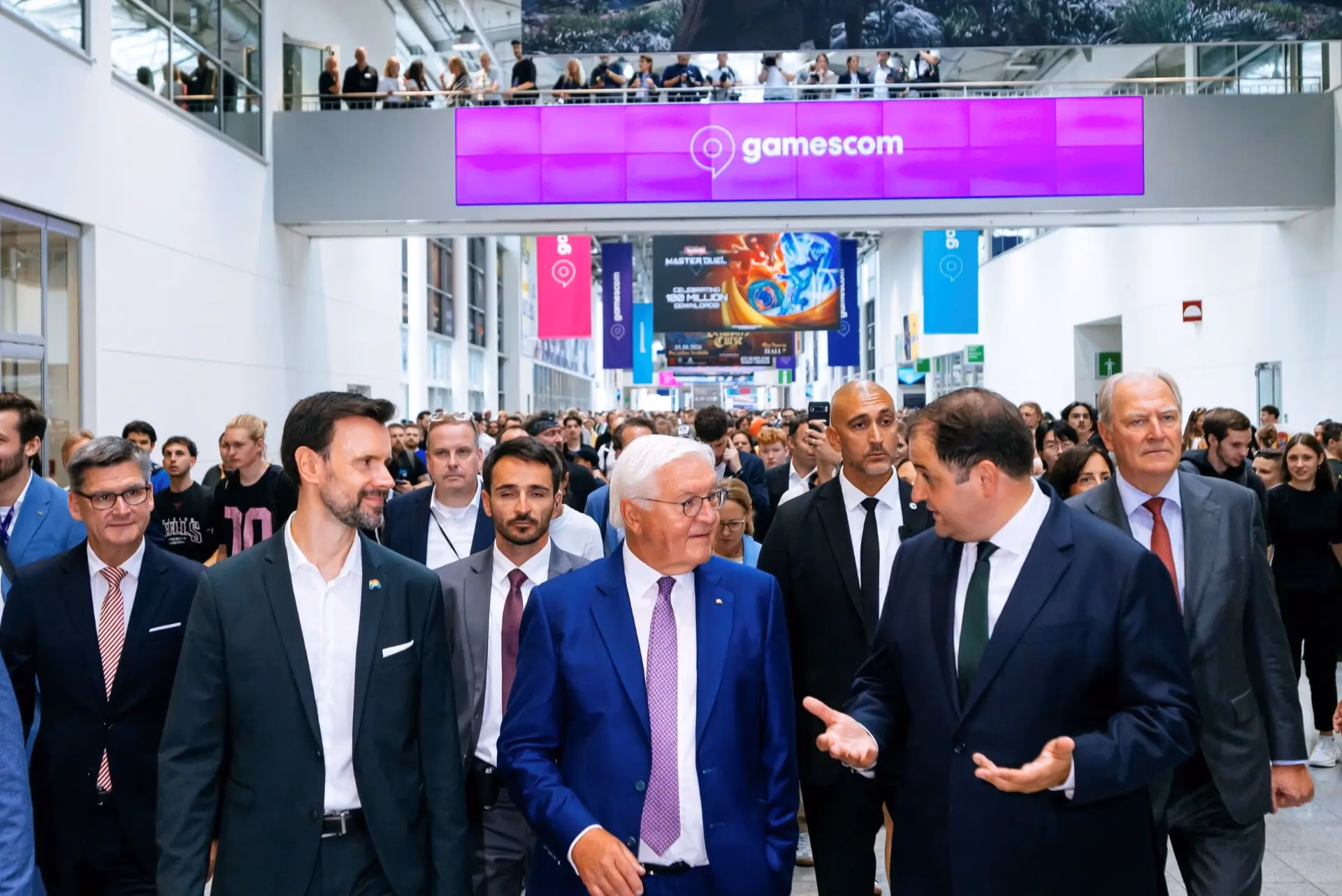 Bundespräsident Frank-Walter Steinmeier auf der gamescom 2026