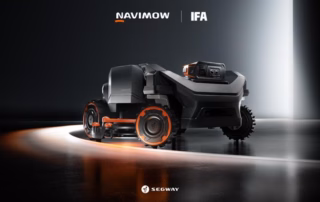 Navimow H5 Pro beziehungsweise H510 Pro mit EdgeMaestro Mäharm auf der IFA 2026