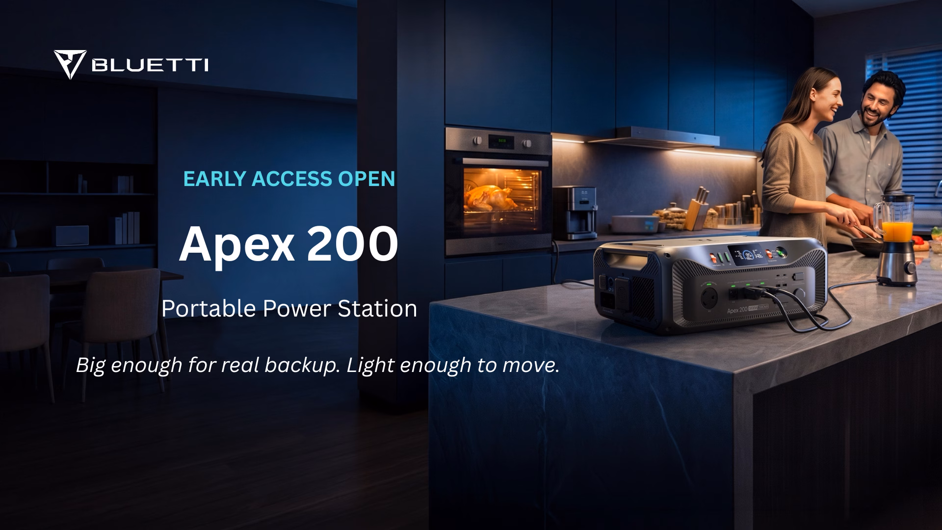 BLUETTI Apex 200 Powerstation als offizielles Pressebild