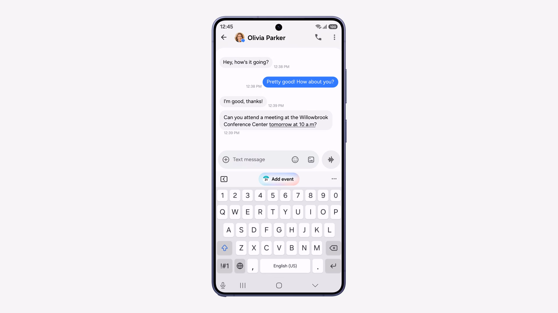 One UI 9 Now Nudge auf einem Samsung Galaxy
