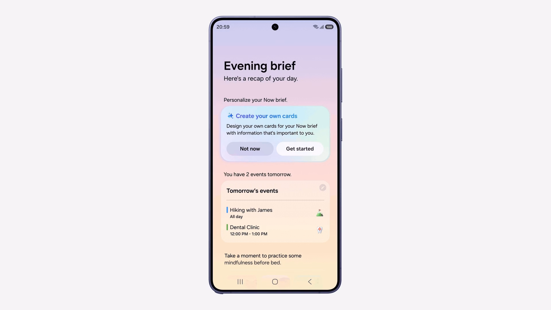 Samsung Galaxy Smartphone mit One UI 9